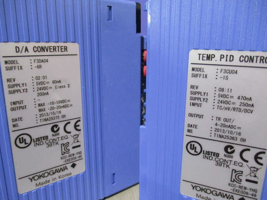 Yokogawa F3PU20-0S/F3SP71-4S/F3WD64-3P/F3AD04-5V/F3DA04-6R/F3CU04-1S*2/F3NC32-0N/F3LC11-1F/F3BU13-0N Product [u1198127140]