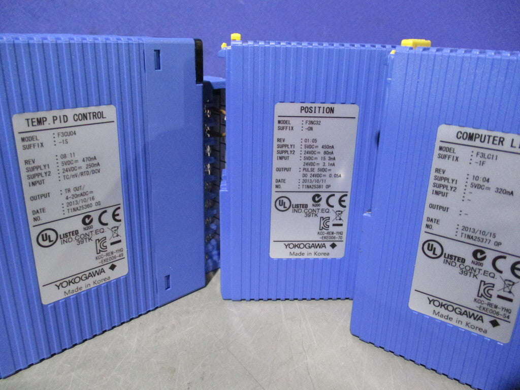 Yokogawa F3PU20-0S/F3SP71-4S/F3WD64-3P/F3AD04-5V/F3DA04-6R/F3CU04-1S*2/F3NC32-0N/F3LC11-1F/F3BU13-0N Product [u1198127140]