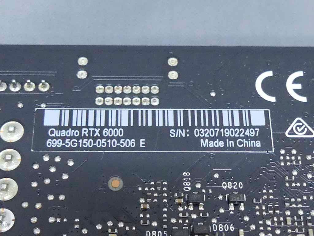 NVIDIA QUADRO RTX6000 Graphic Card [o1202456080]