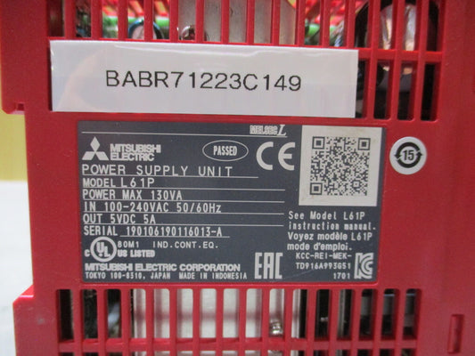 MITSUBISHI L61P L06CPU LJ71C24 LJ61BT11 LD75D2 LD77MS4 [h1214814289]