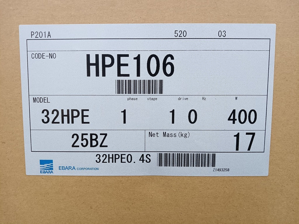 EBARA Mini 32HPE0.4S Household Pump Inverter Pump [j1218285202]