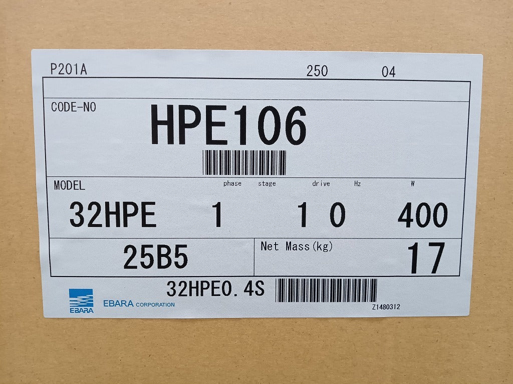 EBARA Mini 32HPE0.4S Household Pump [c1219332190]