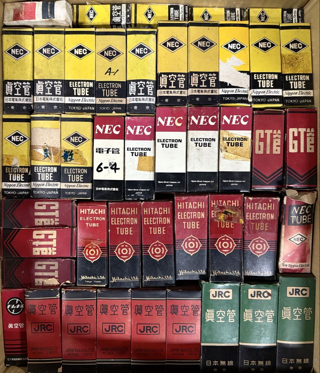Hitachi RCA Toshiba Mazda NEC Mitsubishi National JRC Vacuum Tubes Lot of 270+ Unverified (untested) [v1228542444]