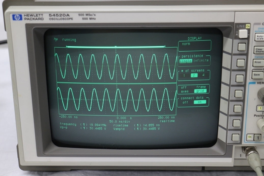HP 54520A Oscilloscope DC-500MHz 2CH [e1003854184]