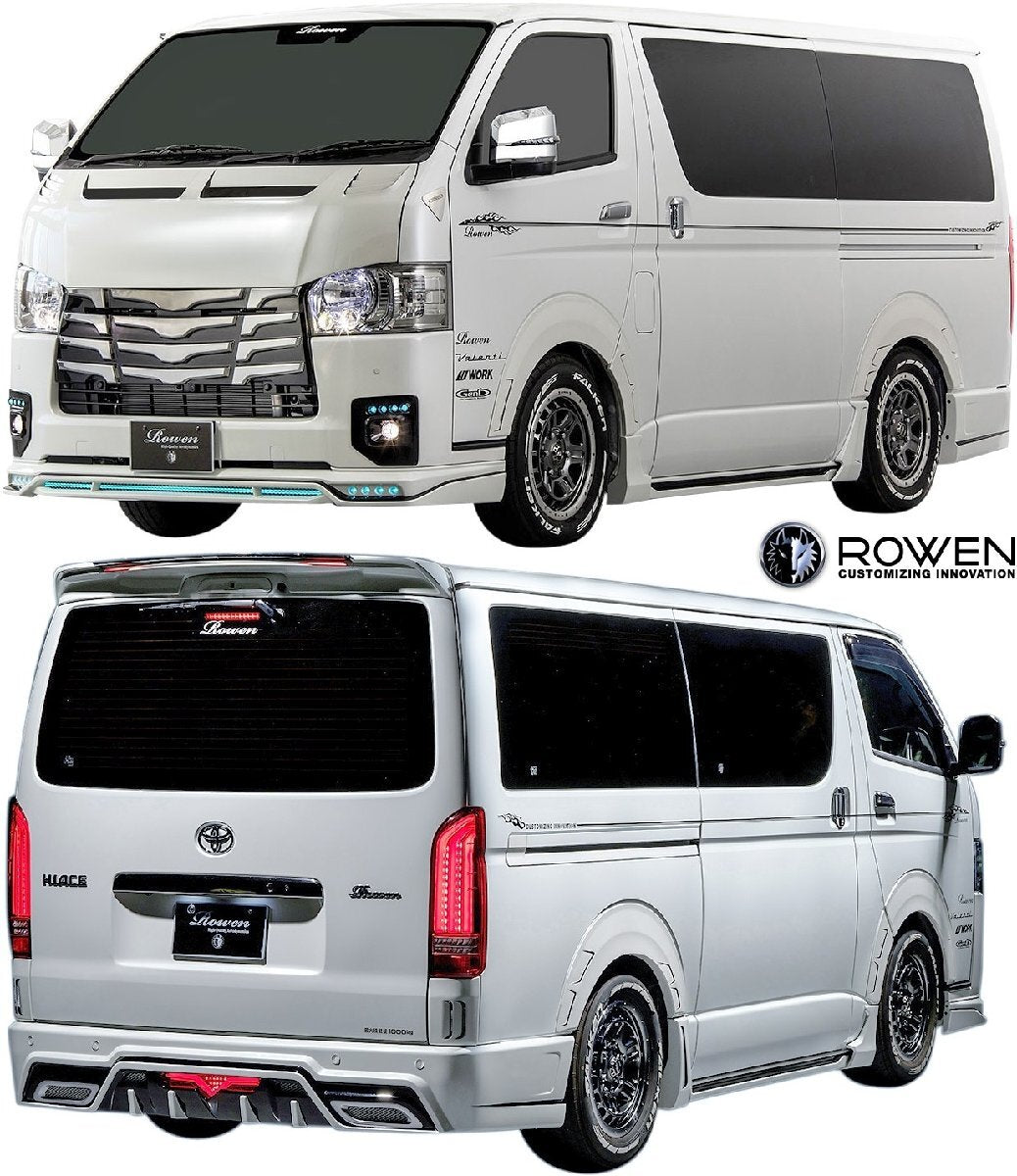 [M’s] 200 Hiace Type 4 Type 5 Type 6 Type 7 Narrow (2013.11-) ROWEN Racing Bonnet Hood Rowen Rowen Aero Parts 2T019B00 [o1196093847]