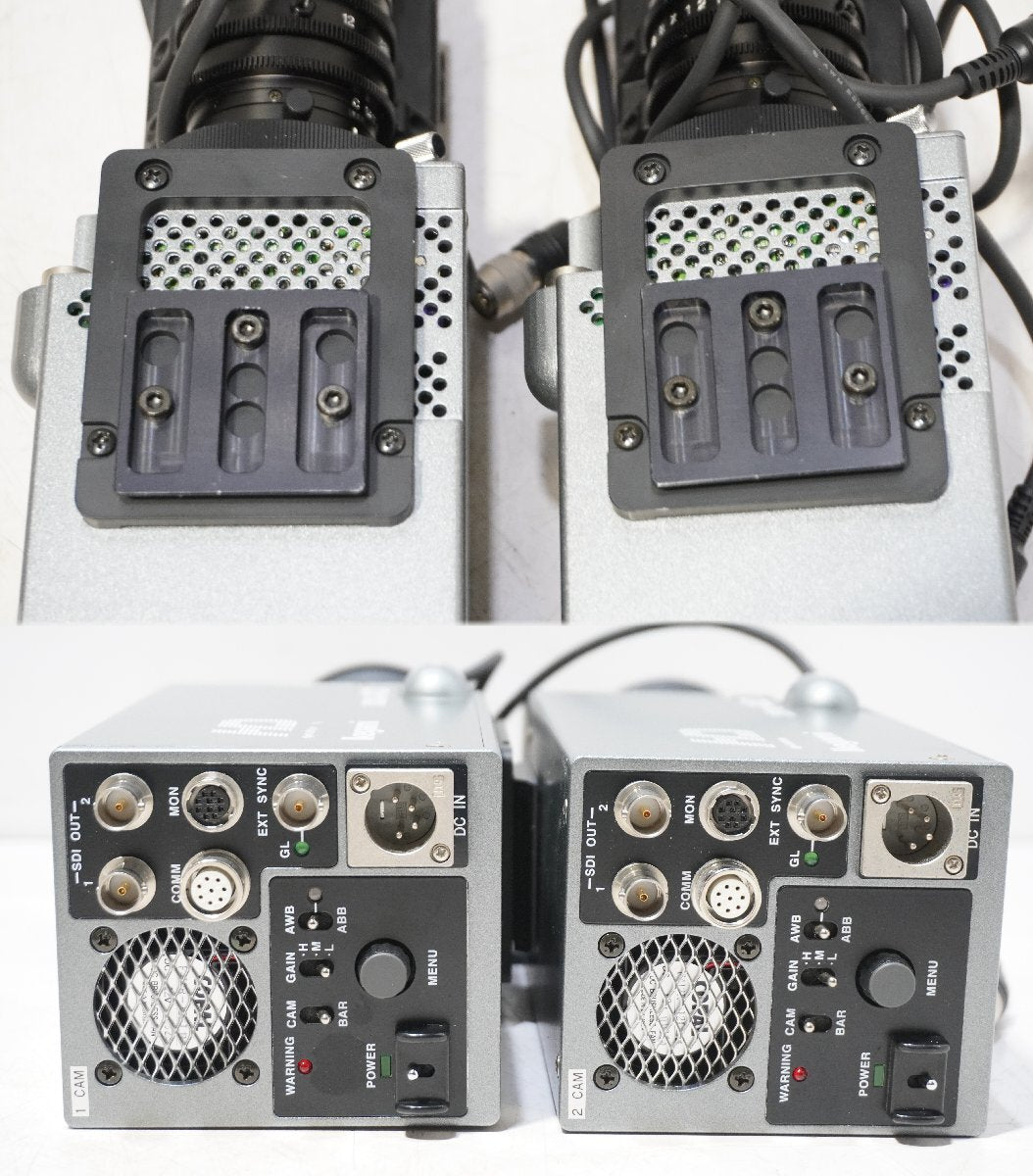 IKegami HDL40 Camera Head with Rail Carrier C-211-(2)P and Goniometer Stage TS-613 Case [d1212283761]