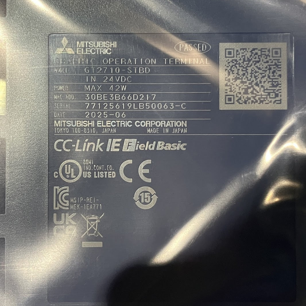 Mitsubishi Electric GT2710-STBD Graphic Operation Terminal 10.4 inch SVGA 800x600 (open box) [t1248311243]