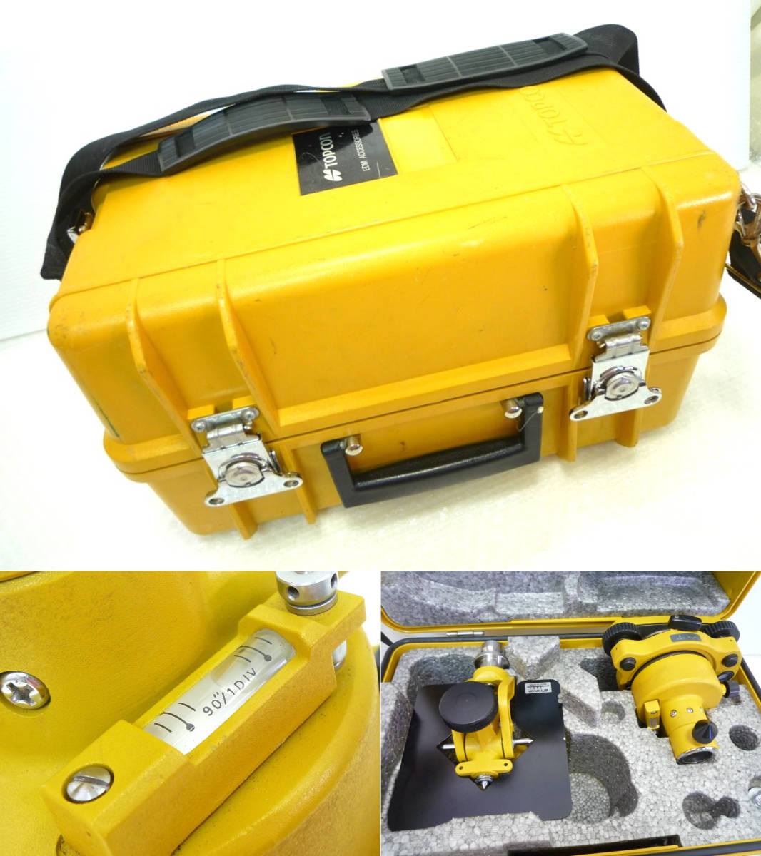 Topcon EDM ACCESSORIES-3 Prism Set with Hard Case 12 pcs [g1112223955]