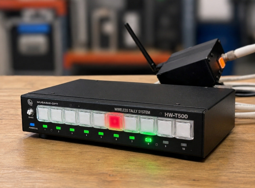 Musashi-Opt HW-T500 Wireless Tally System 10CH with 8x HW-R500 [o1235325983]