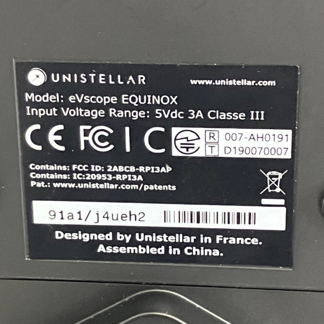 Unistellar eVscope eQuinox Astronomical Telescope S10801191 [w1215621896]
