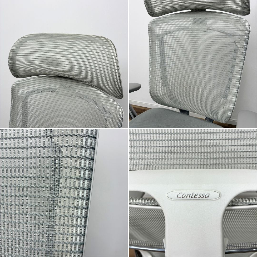 OKAMURA Contessa seconda Office Chair 2024 Model Light Gray Extra High Back [o1245892609]