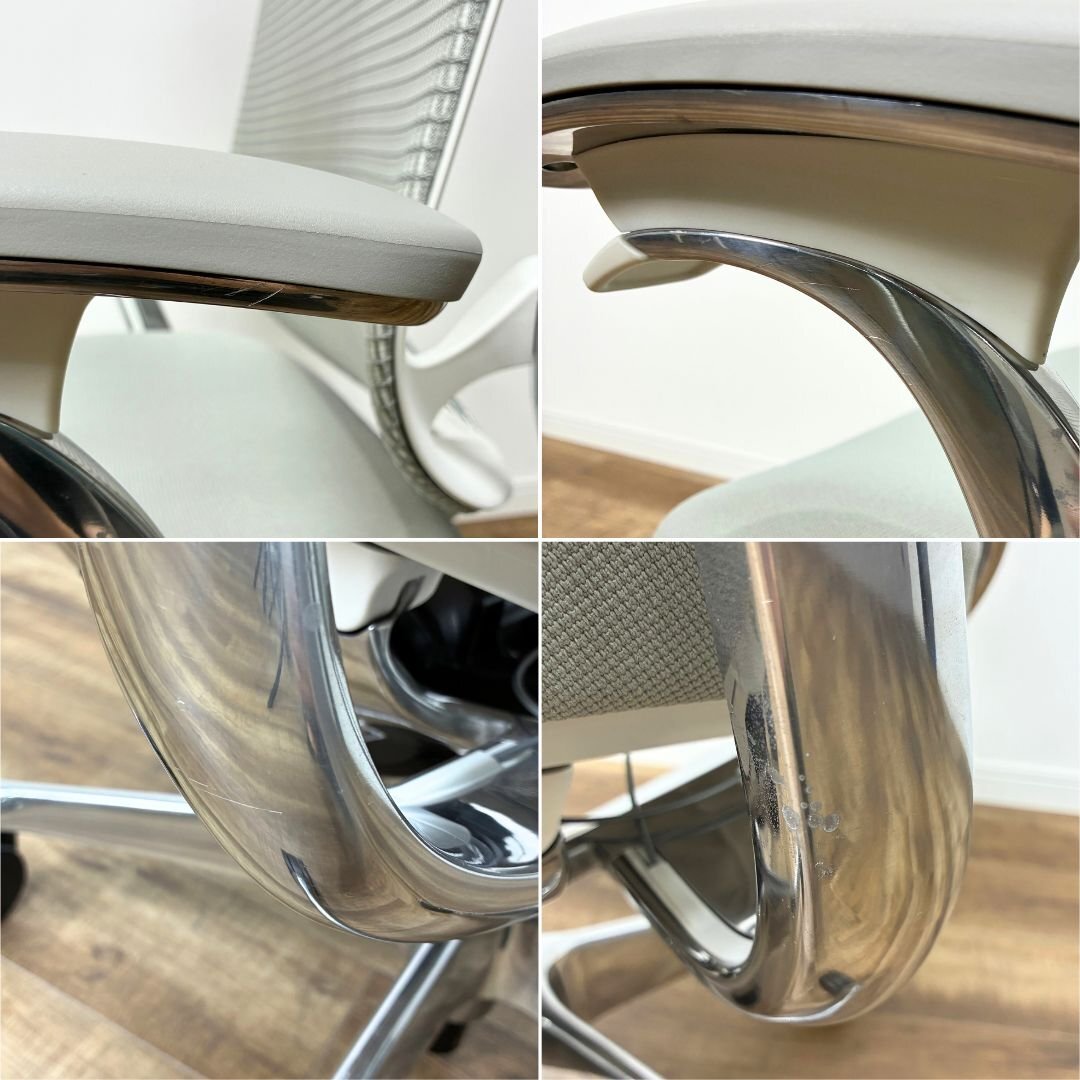 OKAMURA Contessa seconda Office Chair 2024 Model Light Gray Extra High Back [o1245892609]