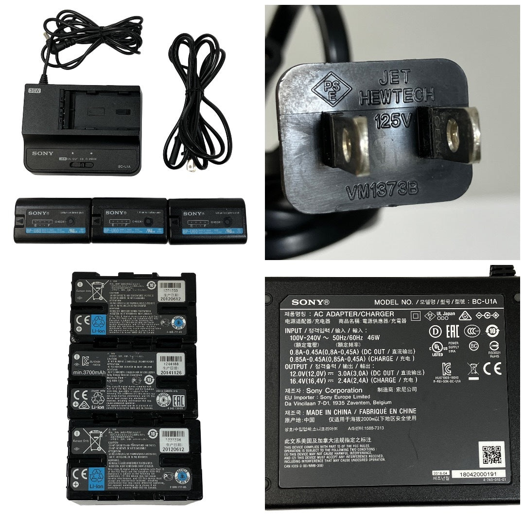 Sony PXW-Z190V XDCAM Memory Camcorder with 3 BP-U60 Units [o1250210488]