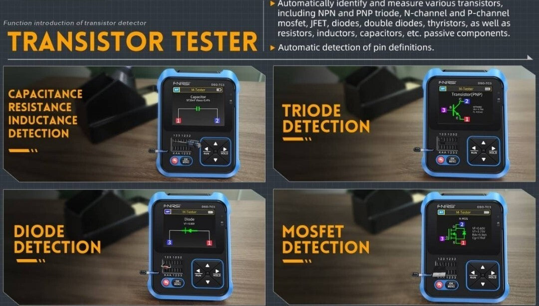 FNIRSI DSO-TC3 Multifunction Transistor Tester Oscilloscope [e1129187197]