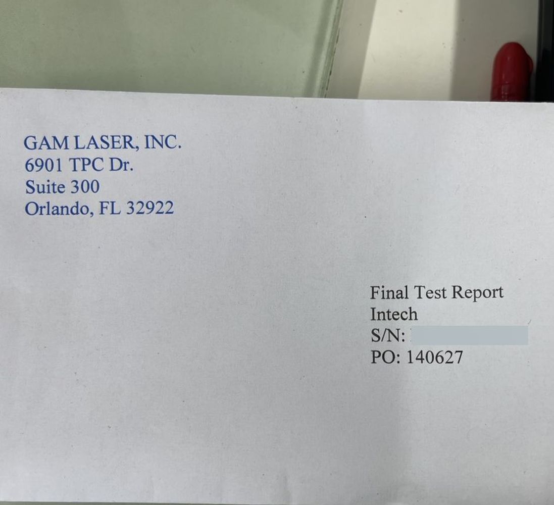 GAM Laser EX10 Excimer Laser (for parts or not working) [l1232903978]
