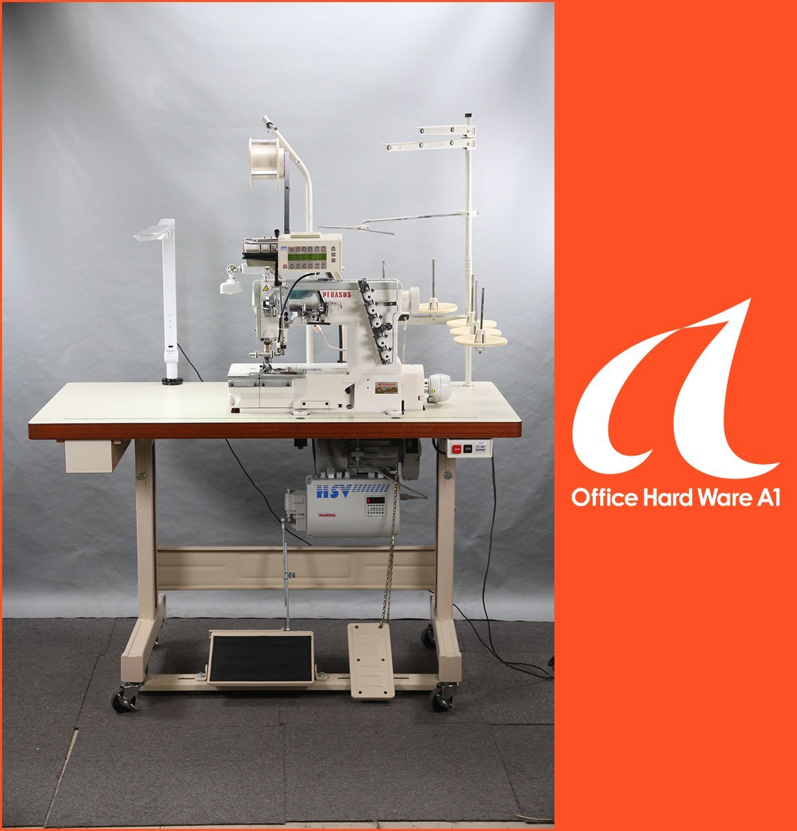 Pegasus W3562P-01G Flatbed Coverstitch Sewing Machine (for parts or not working) [d1195575628]