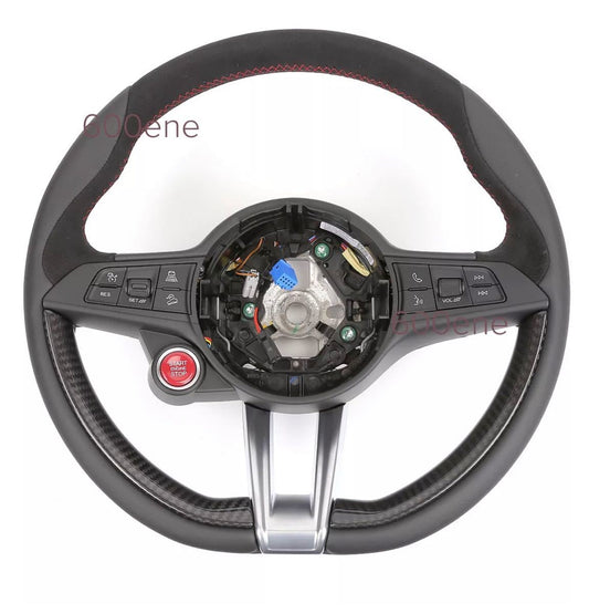 Alfa Romeo Giulia Stelvio QV Sport Carbon Suede Steering Handle [q279394178]