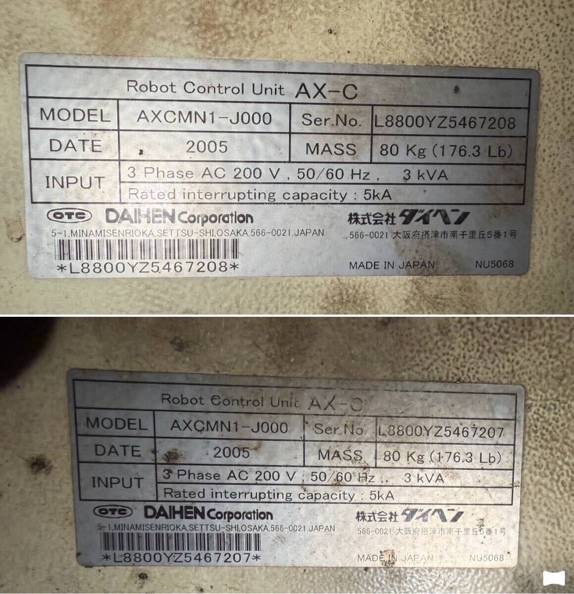 Daihen AXMV6 Industrial Robot Welding Robot 2 Units [b1241981336]