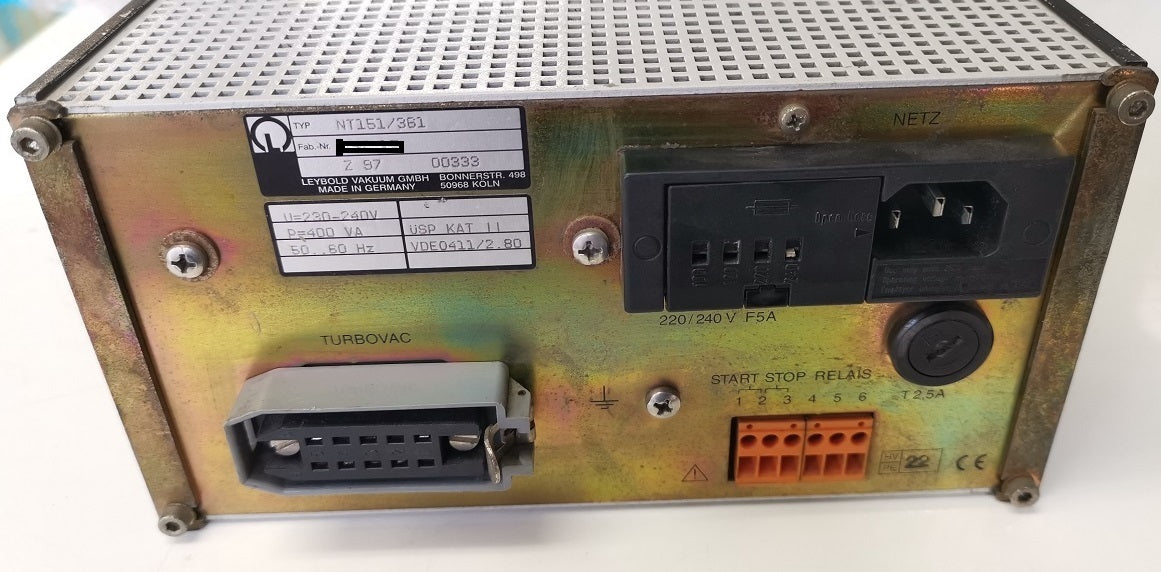 Leybold NT151/361 Turbo Pump Controller [u1242386895]