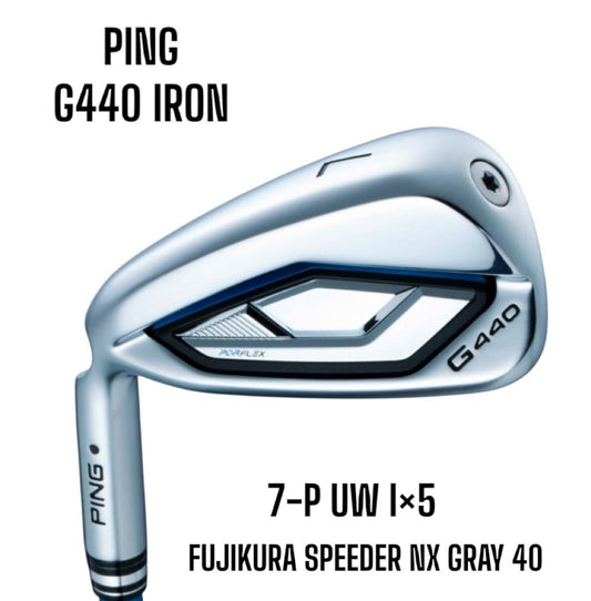 PING G440 Iron 7-P UW 5-piece Set FUJIKURA SPEEDER NX GRAY 40 Left-handed [q1175909566]