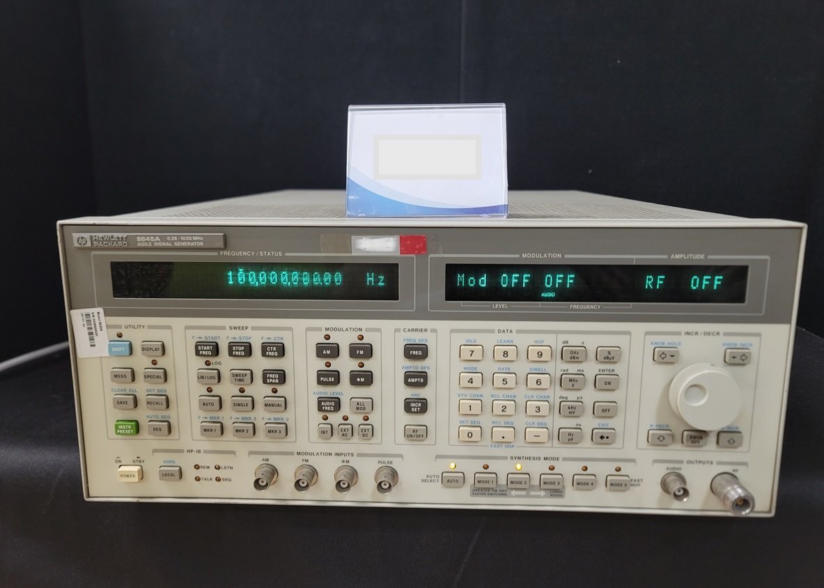 HP 8645A Frequency-Agile Signal Generator 0.26-1030MHz [j1201602517]