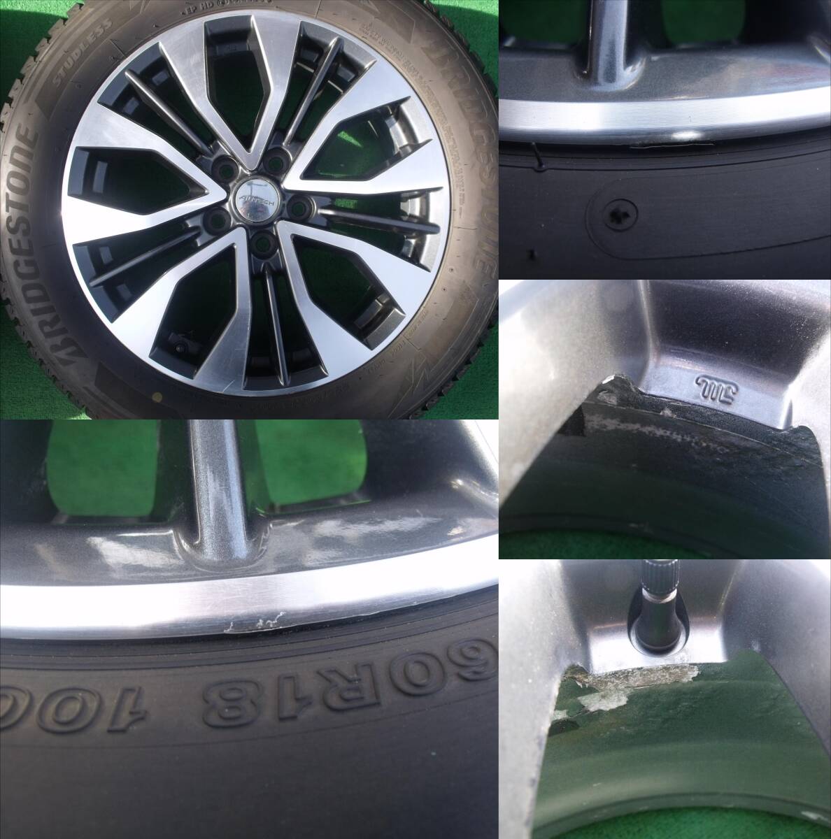 Nissan X-Trail AUTECH Aluminum 18 Inch Bridgestone Blizzak DM-V3 225/60R18 Set of 4 [u1156935907]