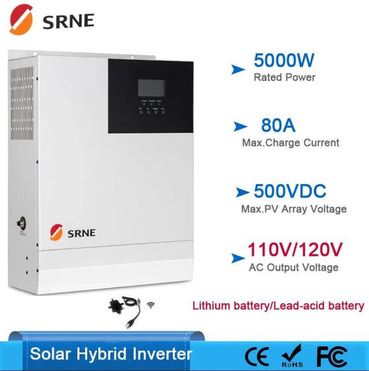 HF4850U80-H Hybrid Inverter 66 SRNE WiFi Unit Included 4.2W [m1164072845]