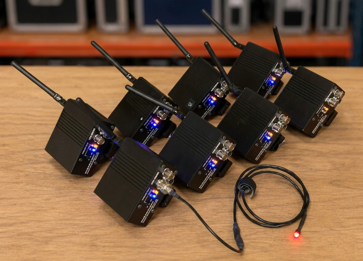 Musashi-Opt HW-T500 Wireless Tally System 10CH with 8x HW-R500 [o1235325983]