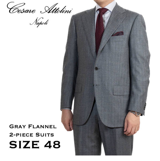 Cesare Attolini Suit Size 48 Wool Cashmere Gray Attolini Sartoria Brioni Kiton Isaia Stile Latino Sartorio If you are looking for too [p1115347307]