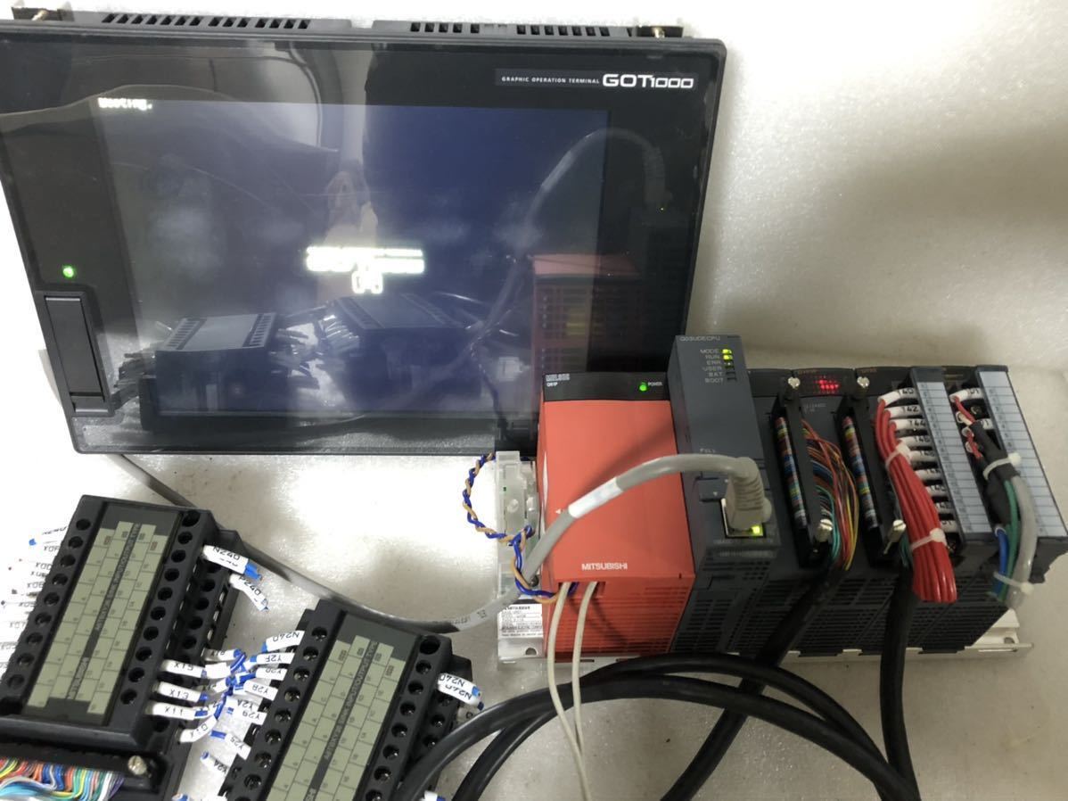Mitsubishi Q35B Q61P Q03UDECPU QX41 QY41P QY22 Q64DAN A6TBXY36 GOT1000 GT1675M-VTBA PLC Terminal Touch Panel Set [w1079961377]