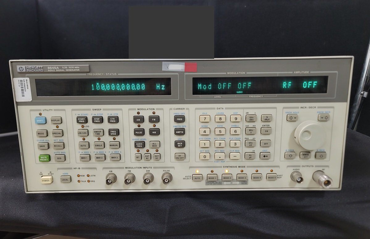 HP 8645A Frequency-Agile Signal Generator 0.26-1030MHz [u1201633235]