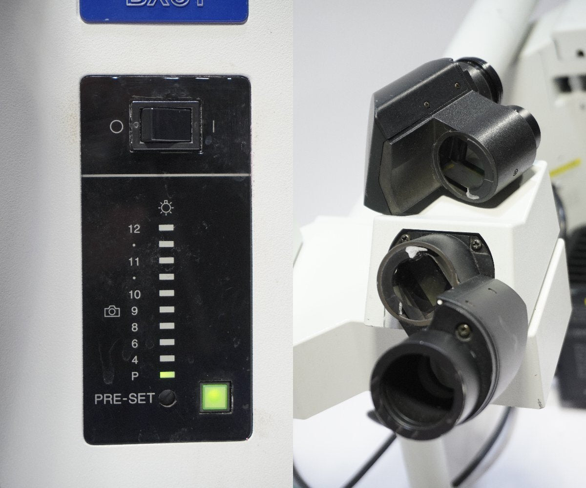 Olympus BX51TF Microscope with U-MDOB3 Objective Lenses and WF10X/20 Eyepieces [q1219501281]