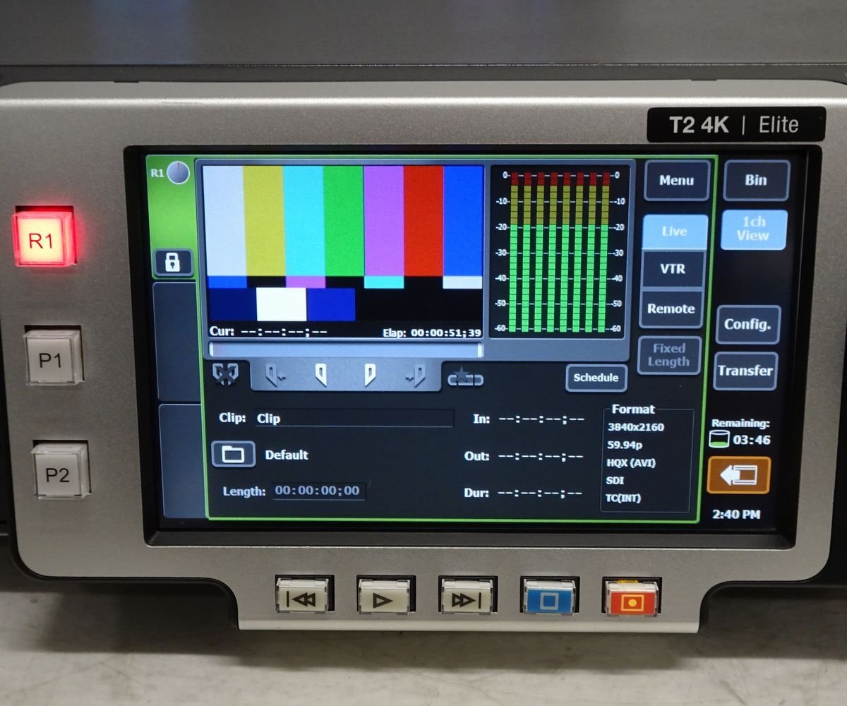 Grass Valley T2 4K Elite KTR4-ELT-CV40 Digital Disk Recorder 3G-SDI [j1239628881]