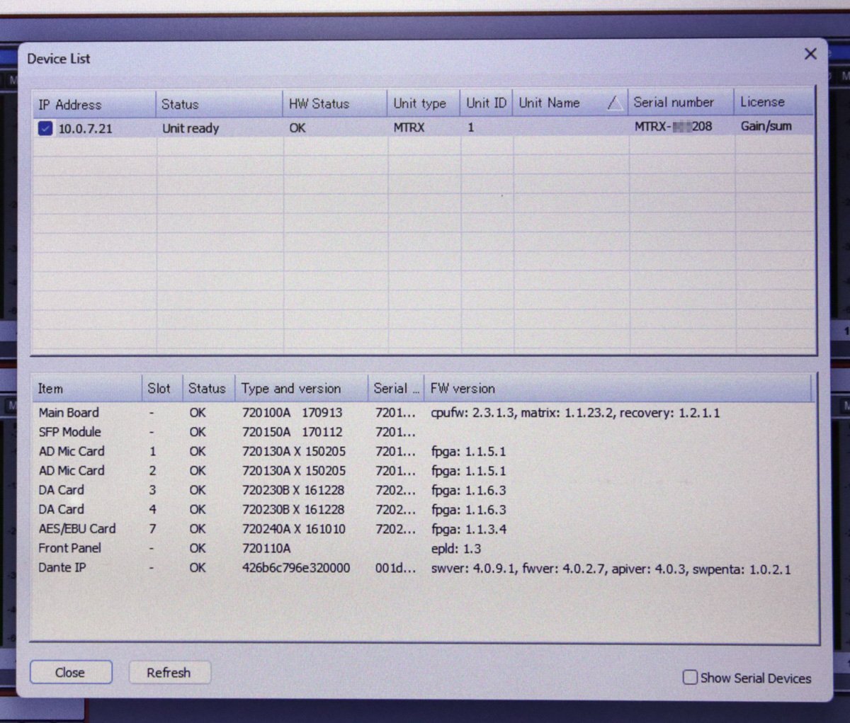 Avid MTRX Base Unit with MADI and Pro|Mon [o1199676282]