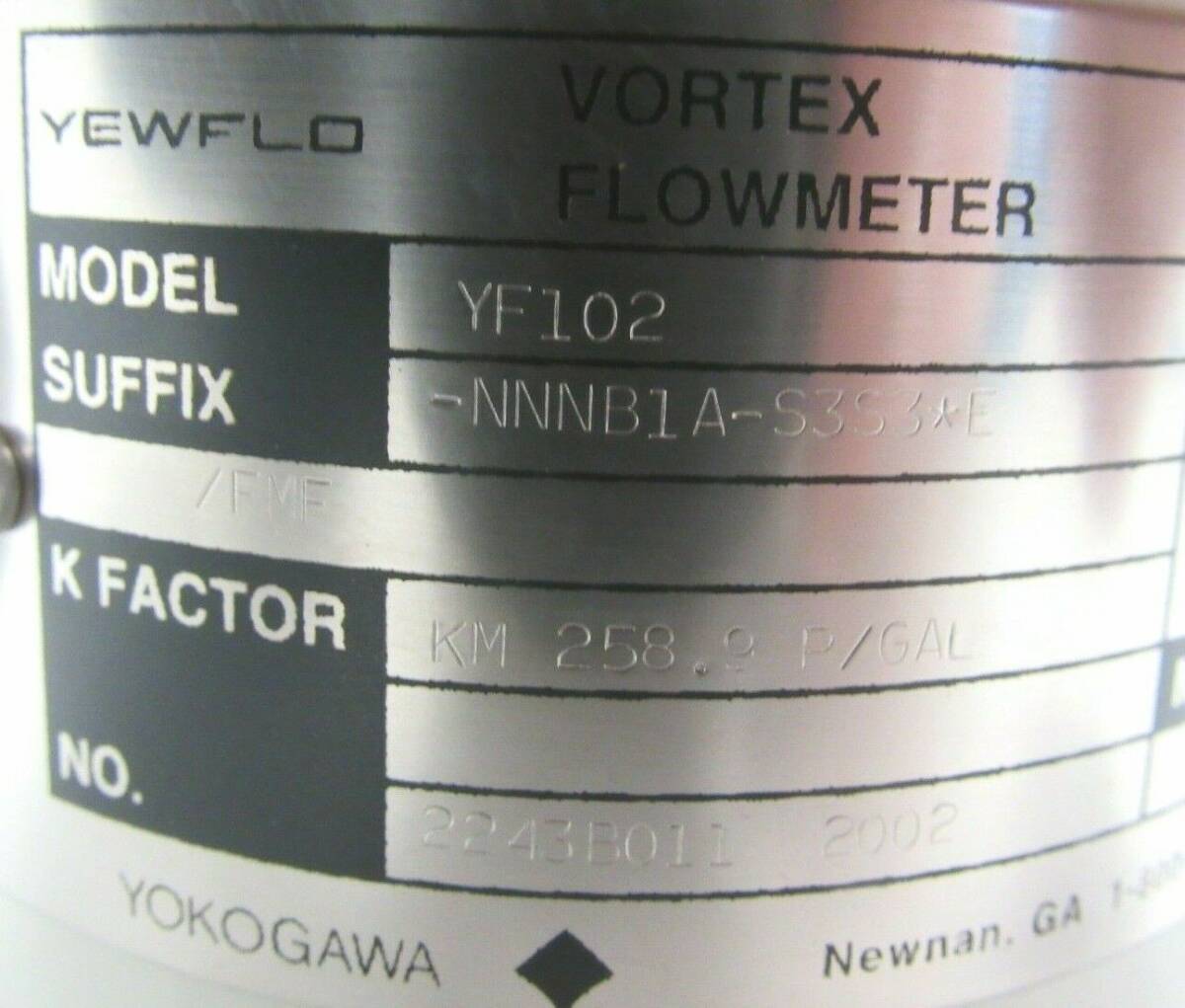 YOKOGAWA YF102-NNNB1A-S3S3E Flowmeter [v1217647934]