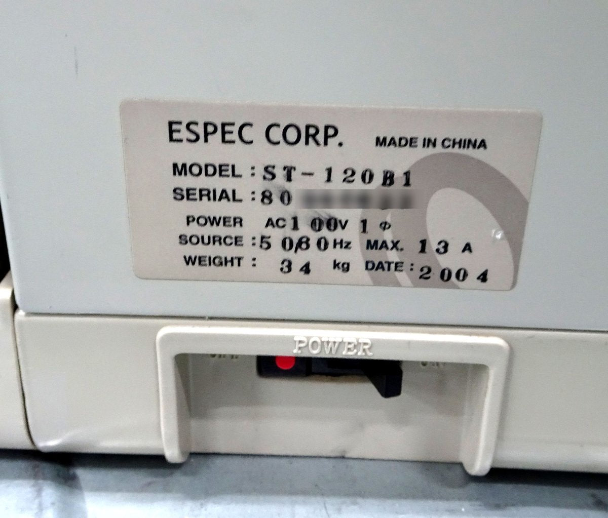 Espec ST-120B1 High Temperature Chamber (as-is) [v1215671083]