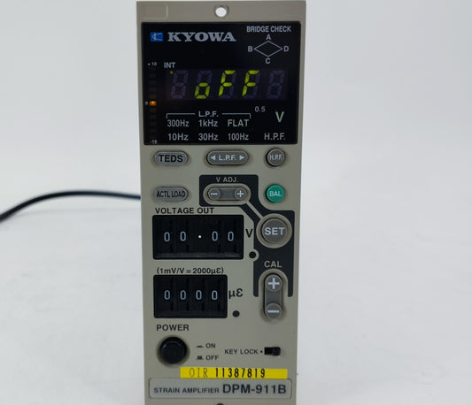 Kyowa DPM-911B Strain Measurement Device 1ch DC-2.5kHz [n1242708880]