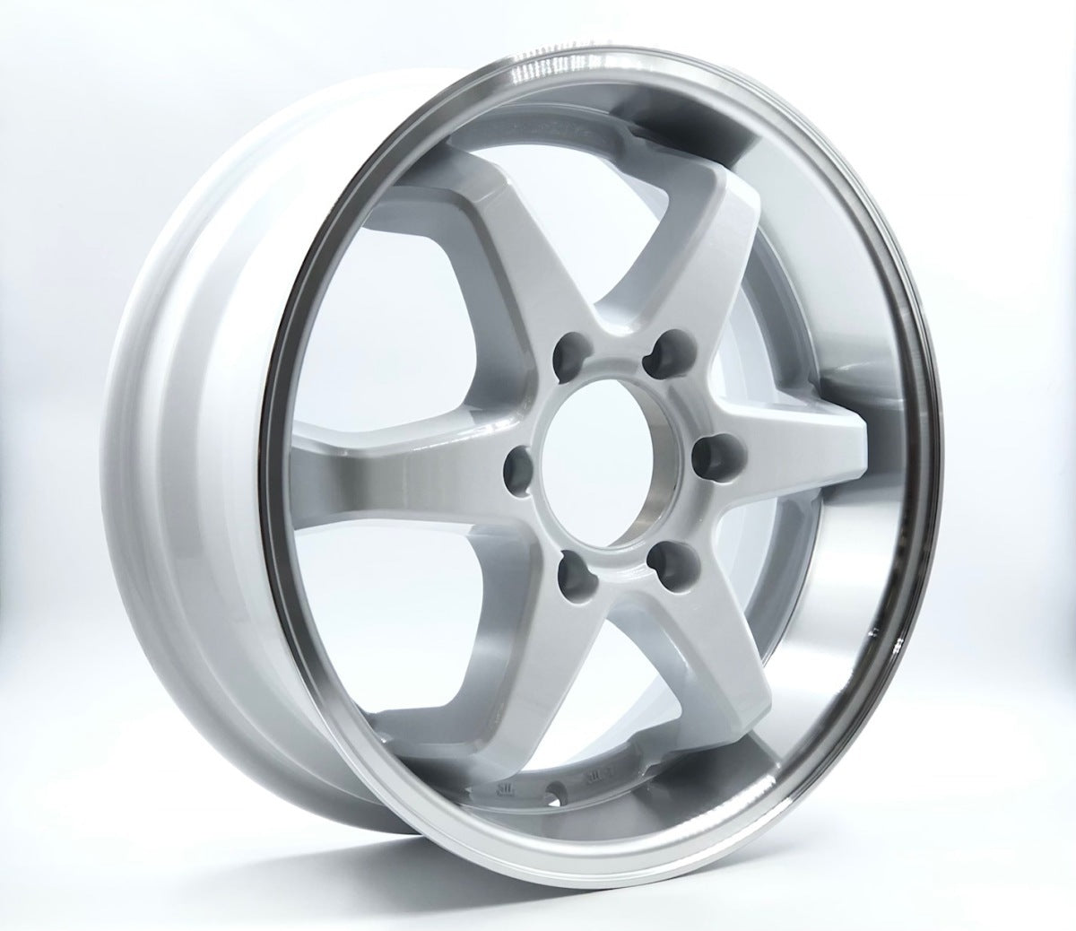 CLEAVE RACING FL53-6 17x6.5 +38 6-139.7 White/Machined 4 Piece Set Hiace 200 Series Deep Rim [f1104662649]