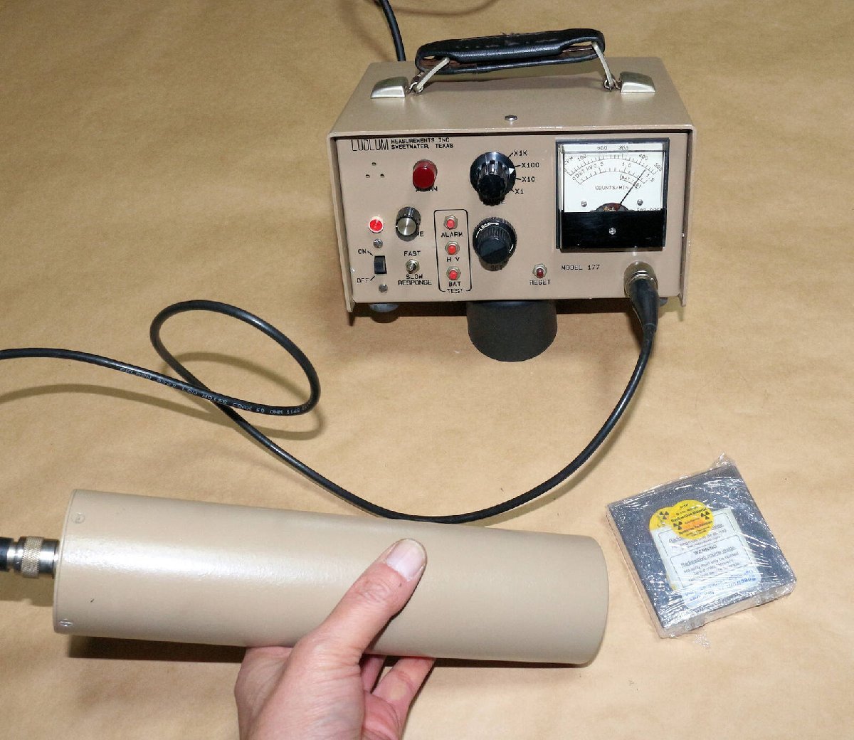 TELEDYNE 2 X 2 NaI(Tl) Gamma Scintillator Detection Probe with C Connector Cable [b1090236976]