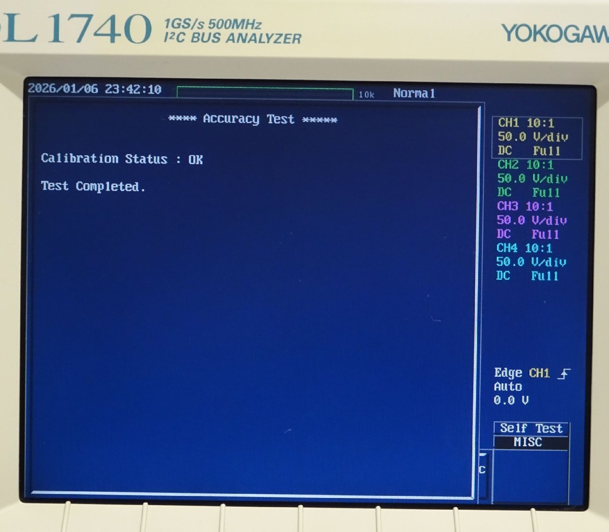 Yokogawa DL1740 I2C Bus Analyzer 4ch 500MHz (as-is) [m1226526880]