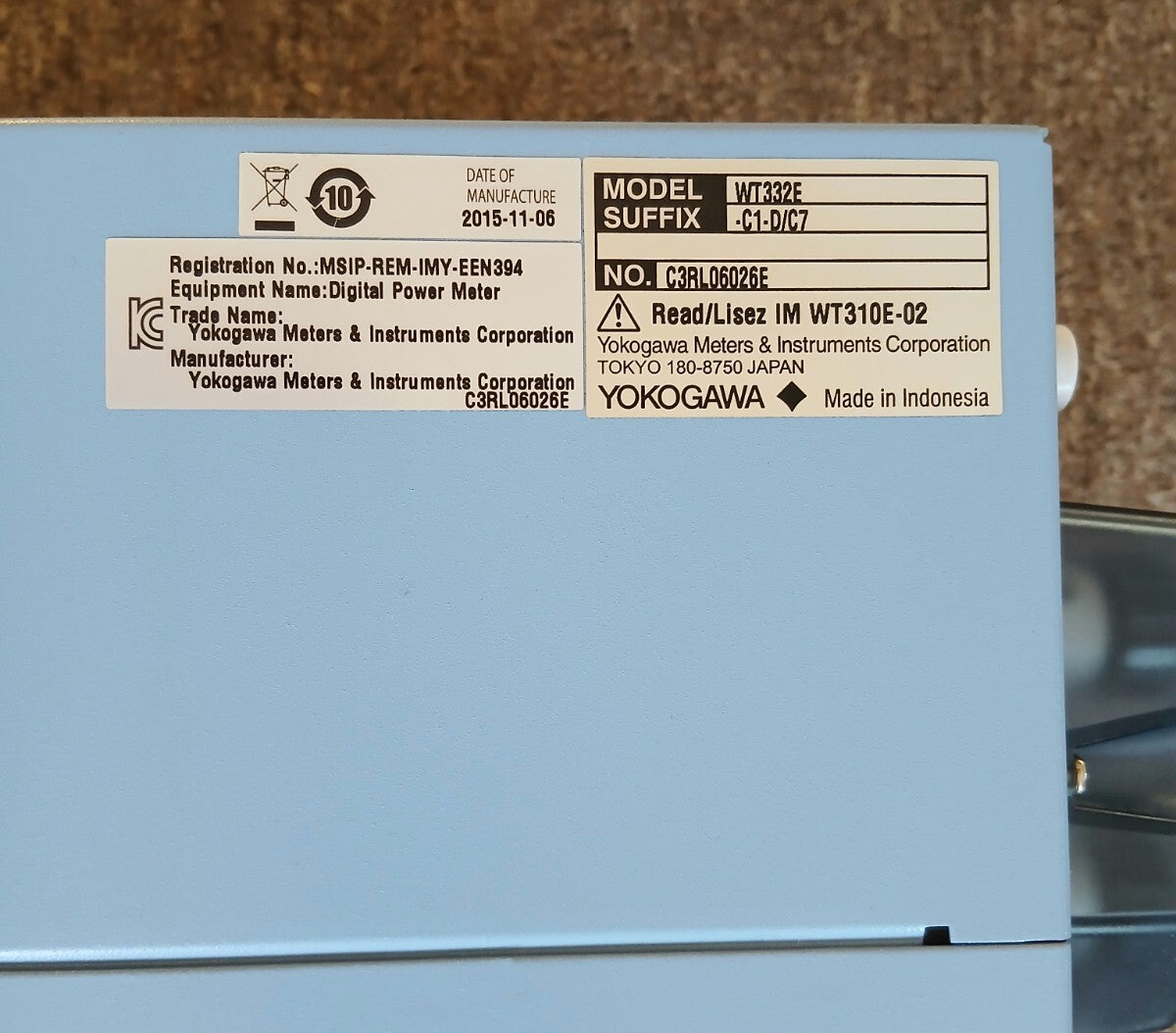 Yokogawa WT332 Digital Power Meter [m1228016280]