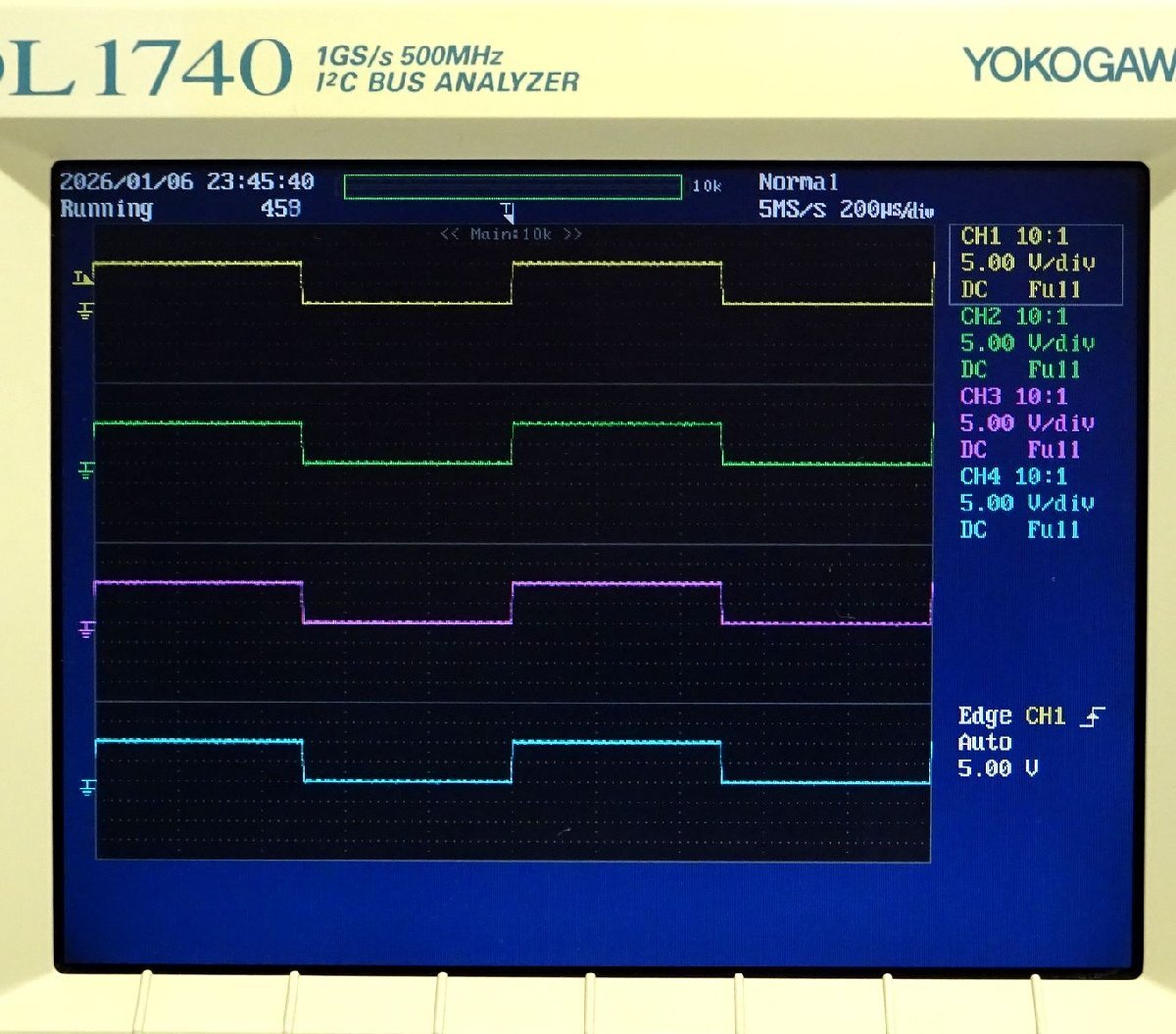 Yokogawa DL1740 I2C Bus Analyzer 4ch 500MHz (as-is) [m1226526880]
