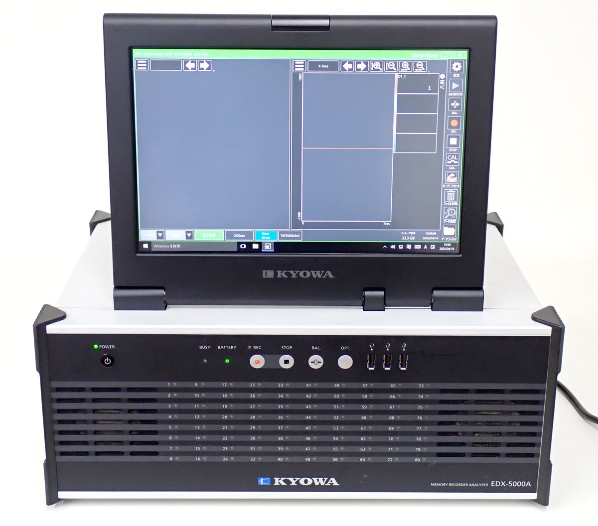 KYOWA EDX-5000A-80-S Memory Recorder Analyzer with EGPC-50A GPS Multi-Channel CAN Module [l1218145325]