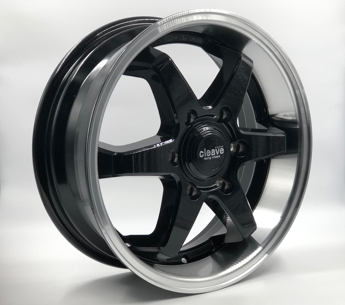 CLEAVE RACING FL53-6 17x6.5 +38 6-139.7 Black/Machined 4 Piece Set Hiace 200 Series Deep Rim [x1055329389]