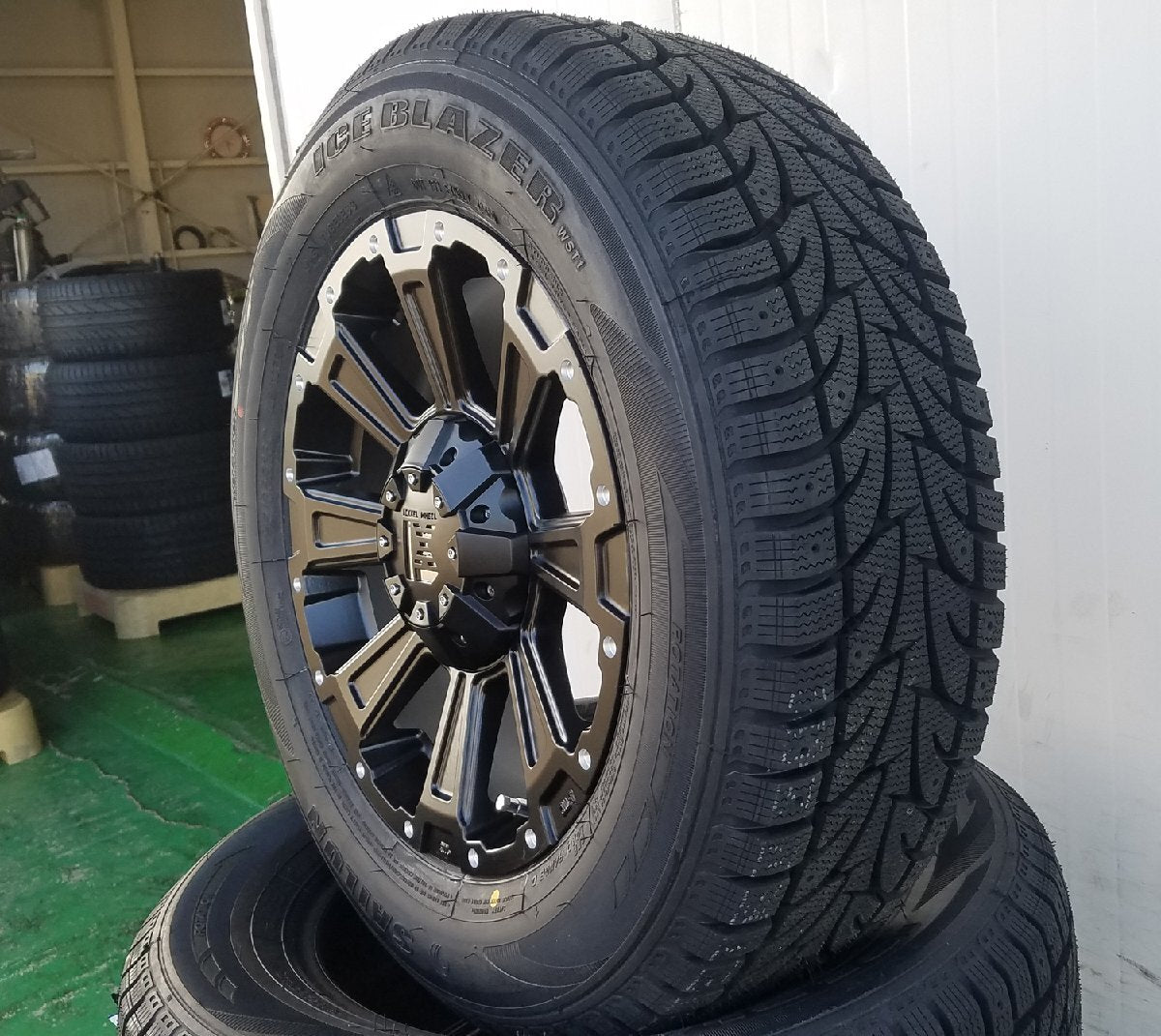 Made in 2024 Ready for Vehicle Inspection Hiace Studless Tire Wheel 16 Inch DeathRock SAILUN 215/65R16 [t1205489909]