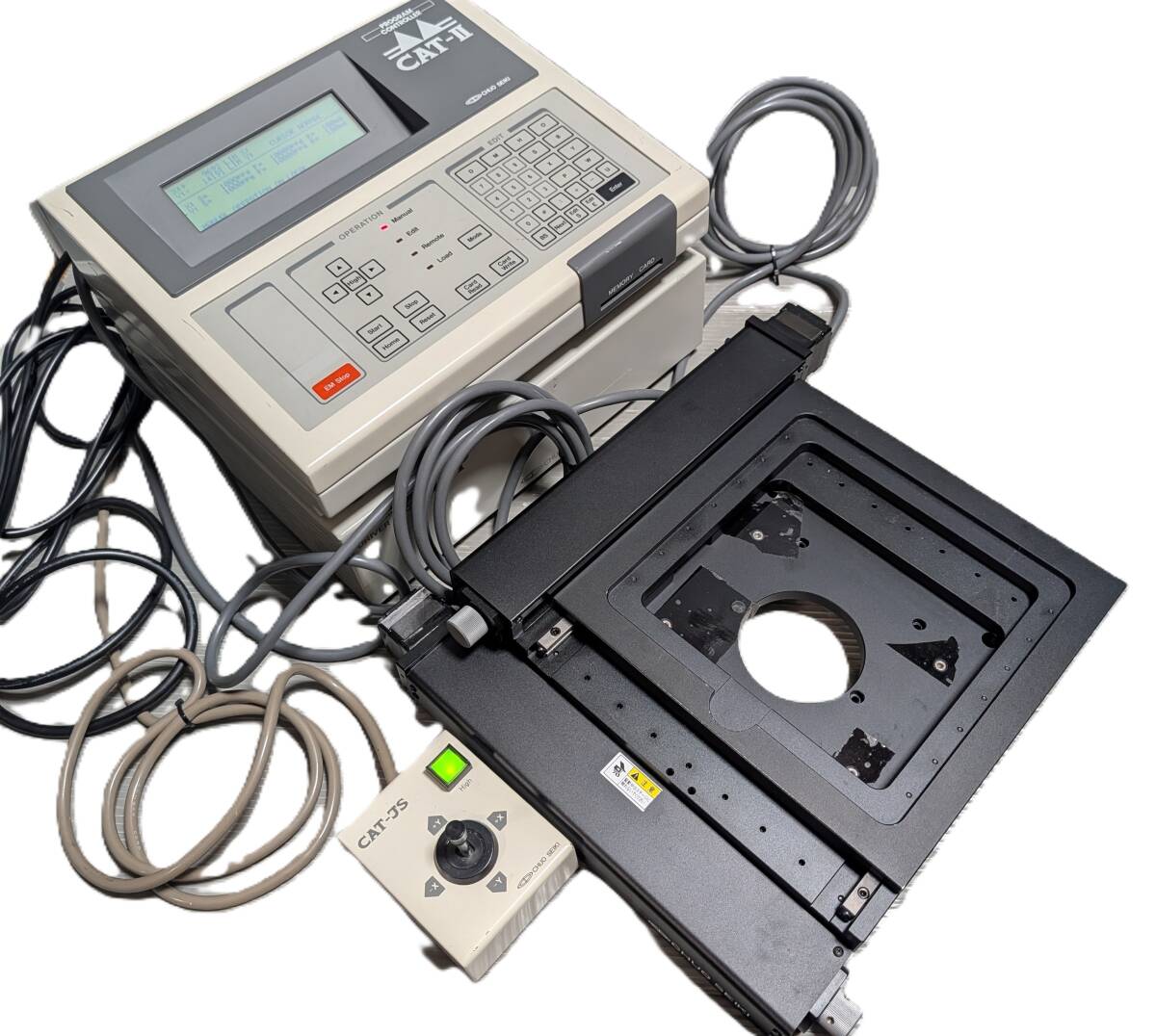 Chuo Seiki CAT-II Stage Controller Micro Scanning Stage for Nikon Olympus Microscopes [e1245542260]