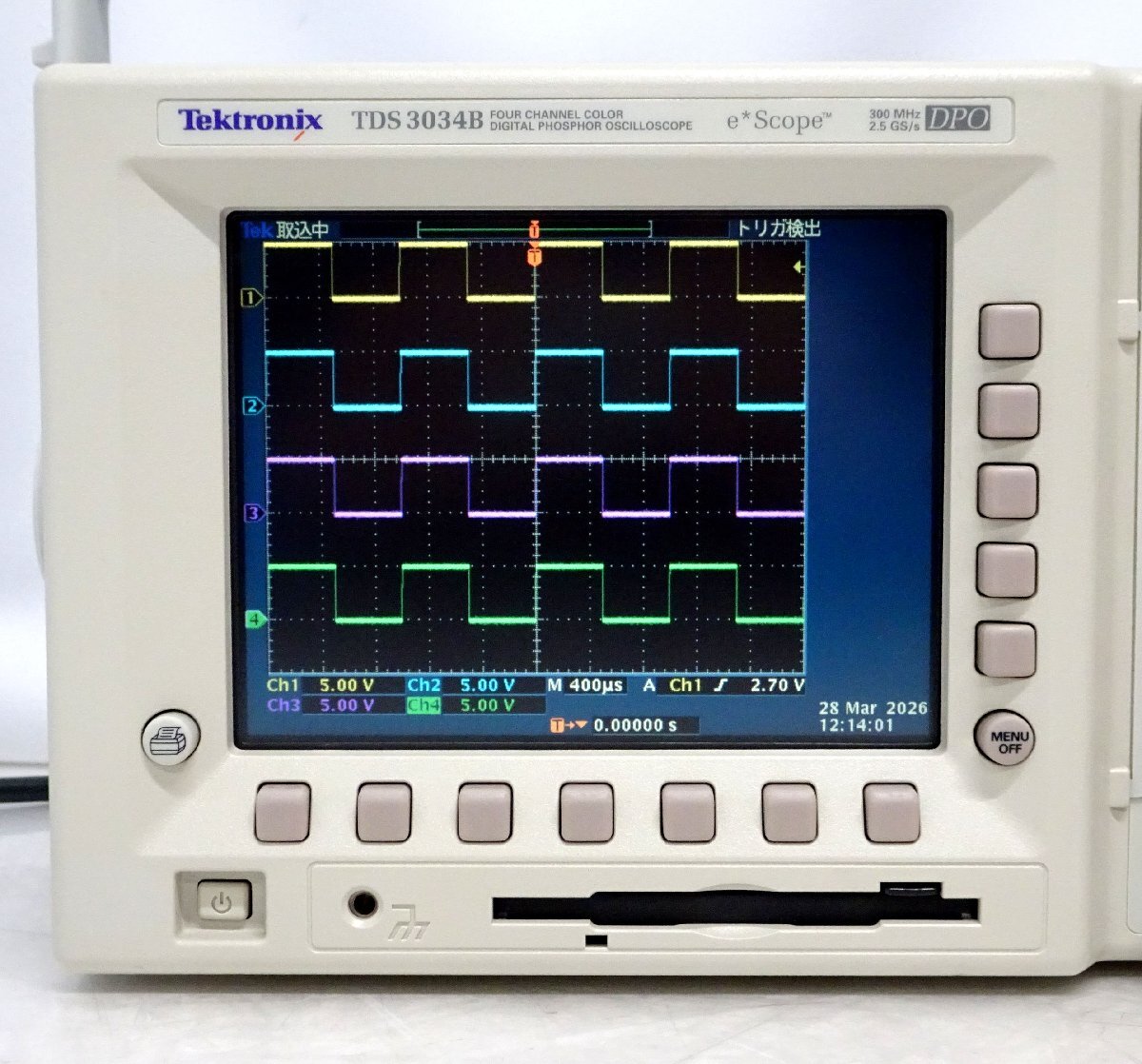 Tektronix TDS3034B 300MHz 2.5GS/s 4ch Digital Oscilloscope [s1238787872]