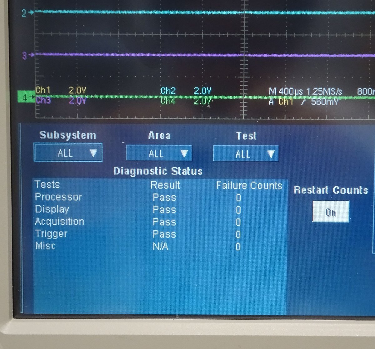 Tektronix TDS5054 Digital Oscilloscope 500MHz 4ch (as-is) [d1245100771]