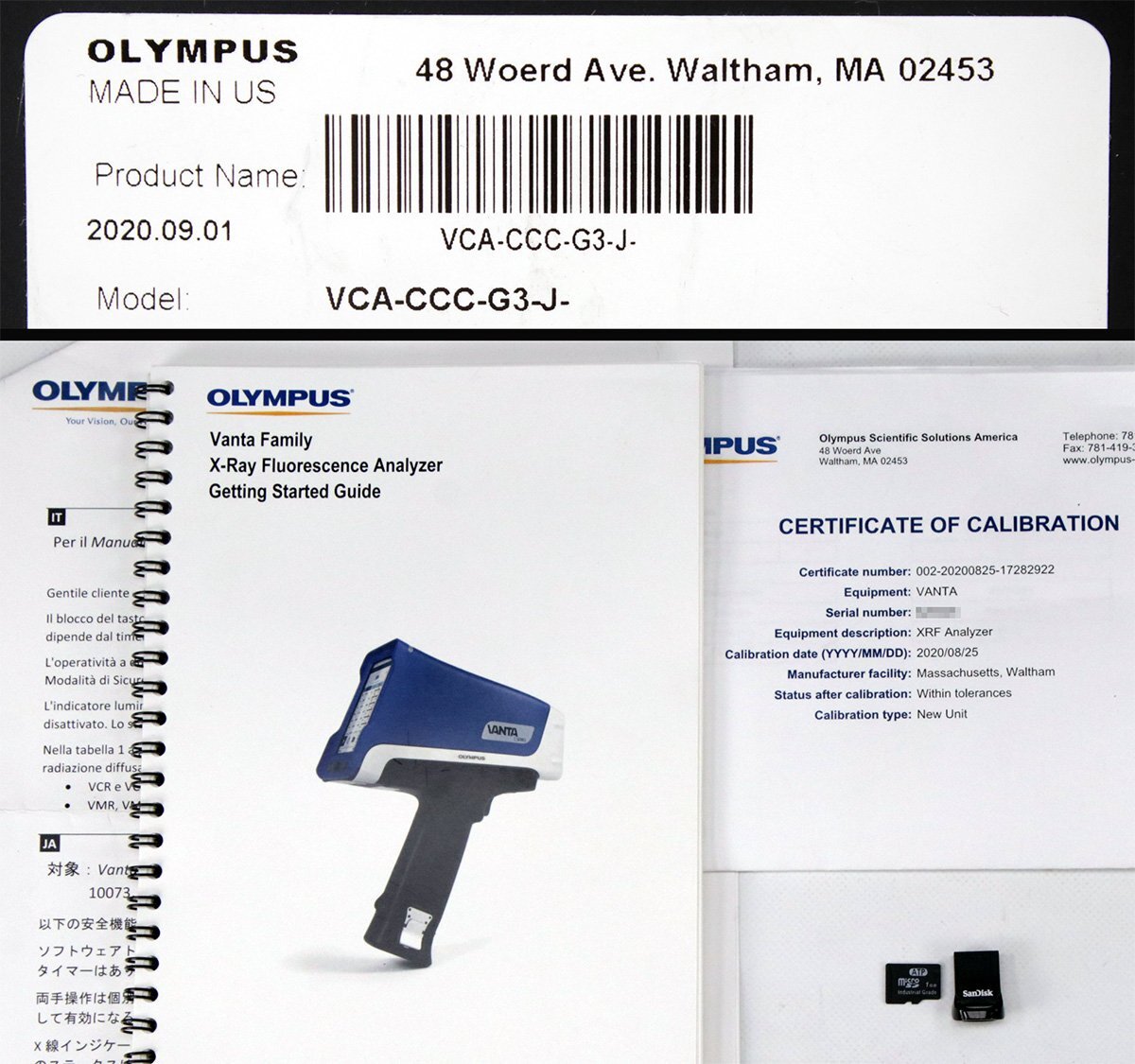 OLYMPUS VANTA VCA Handheld XRF Analyzer [m1215921414]