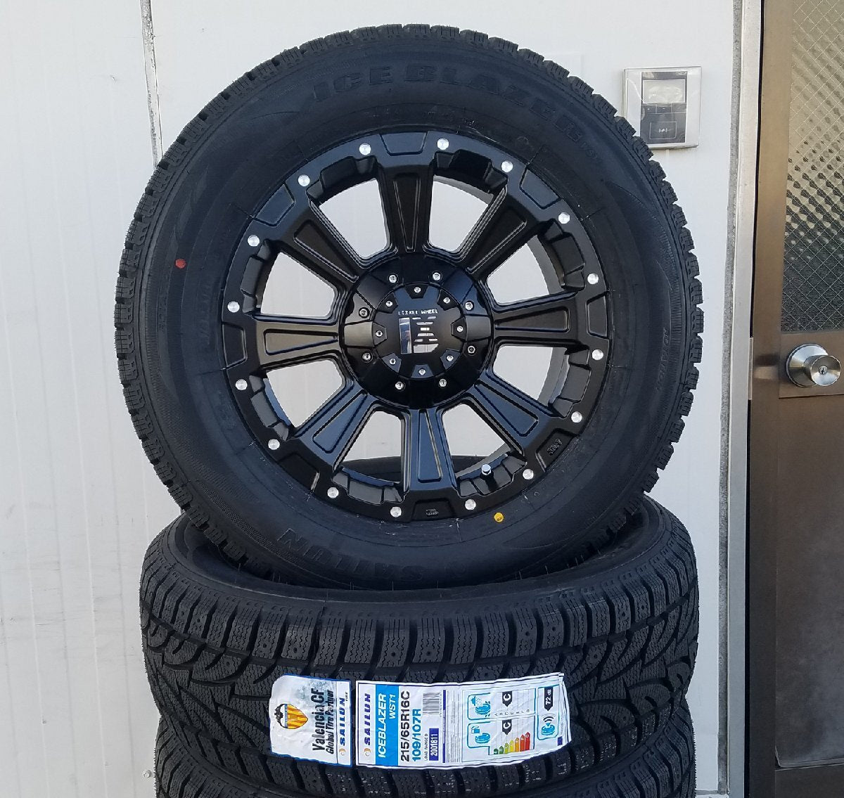 Made in 2024 Ready for Vehicle Inspection Hiace Studless Tire Wheel 16 Inch DeathRock SAILUN 215/65R16 [e1205493707]